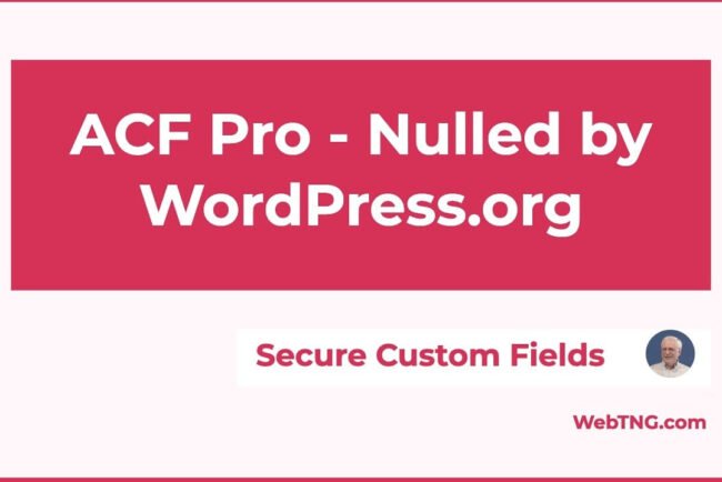 Did WordPress.org Just Release the “Forked” PRO Version of ACF for Free?